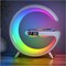 Night LED Table Lamp with Wireless Charger Bluetooth Speaker Alarm Clock and App controller